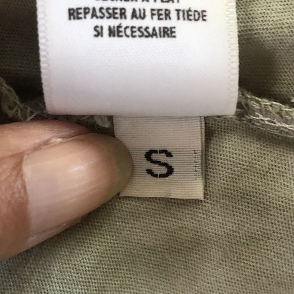 Treasure & Bond  Womens Size Small Cut-Off Sleeve Tank Top Tie Dye Green/White - Picture 6 of 11